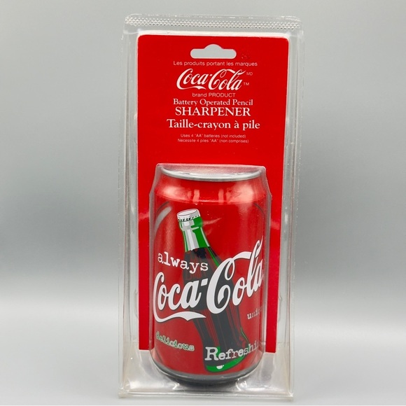 Sealed 1997 Coca-Cola Can Battery Pencil Sharpener – Vintage Novelty Collectible - Picture 2 of 7